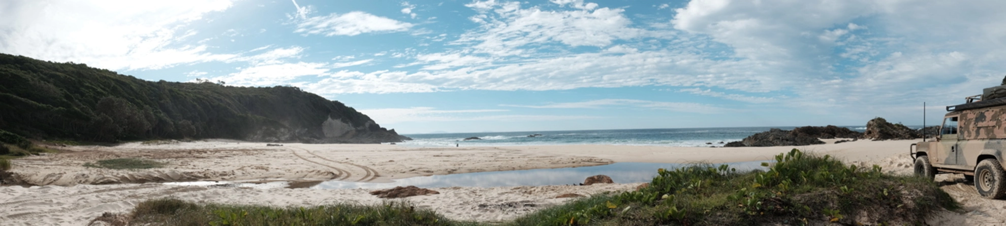 An image depicting the trail McBrides Beach Track and its surrounding area.