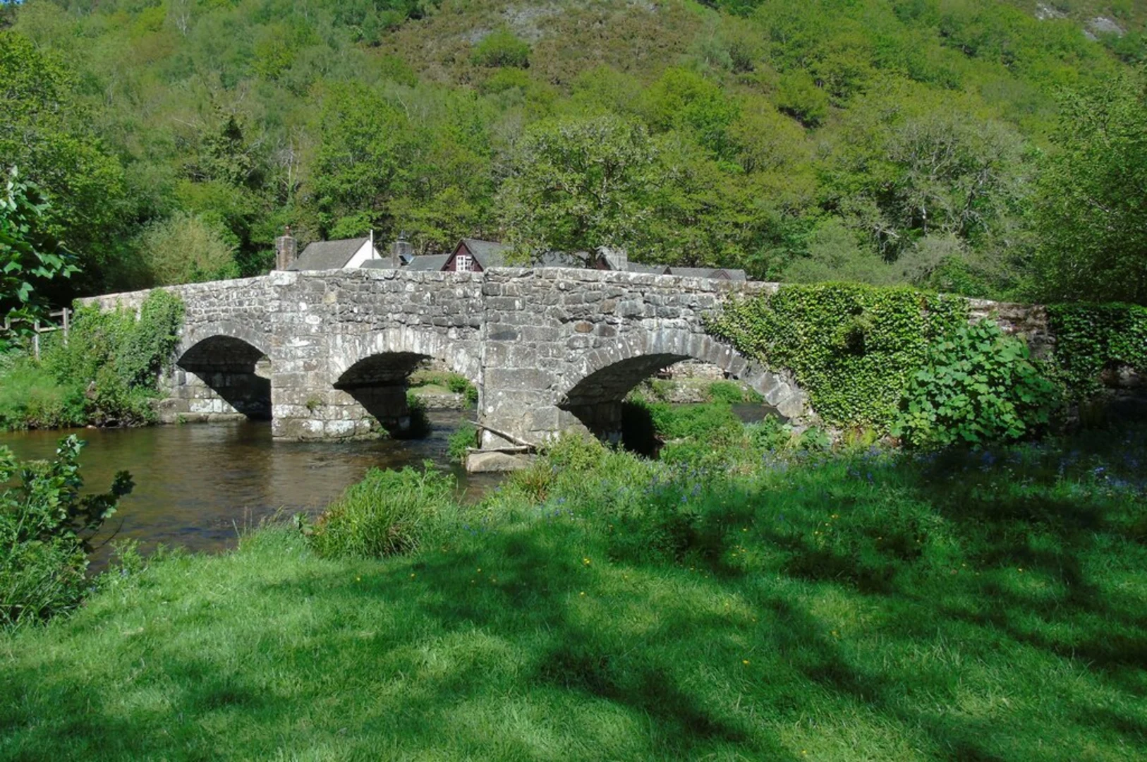 An image depicting the trail River Teign and Hunter's Path and its surrounding area.