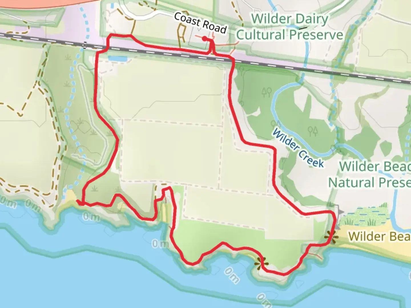 An image depicting the trail Old Cove Landing Loop Trail and its surrounding area.