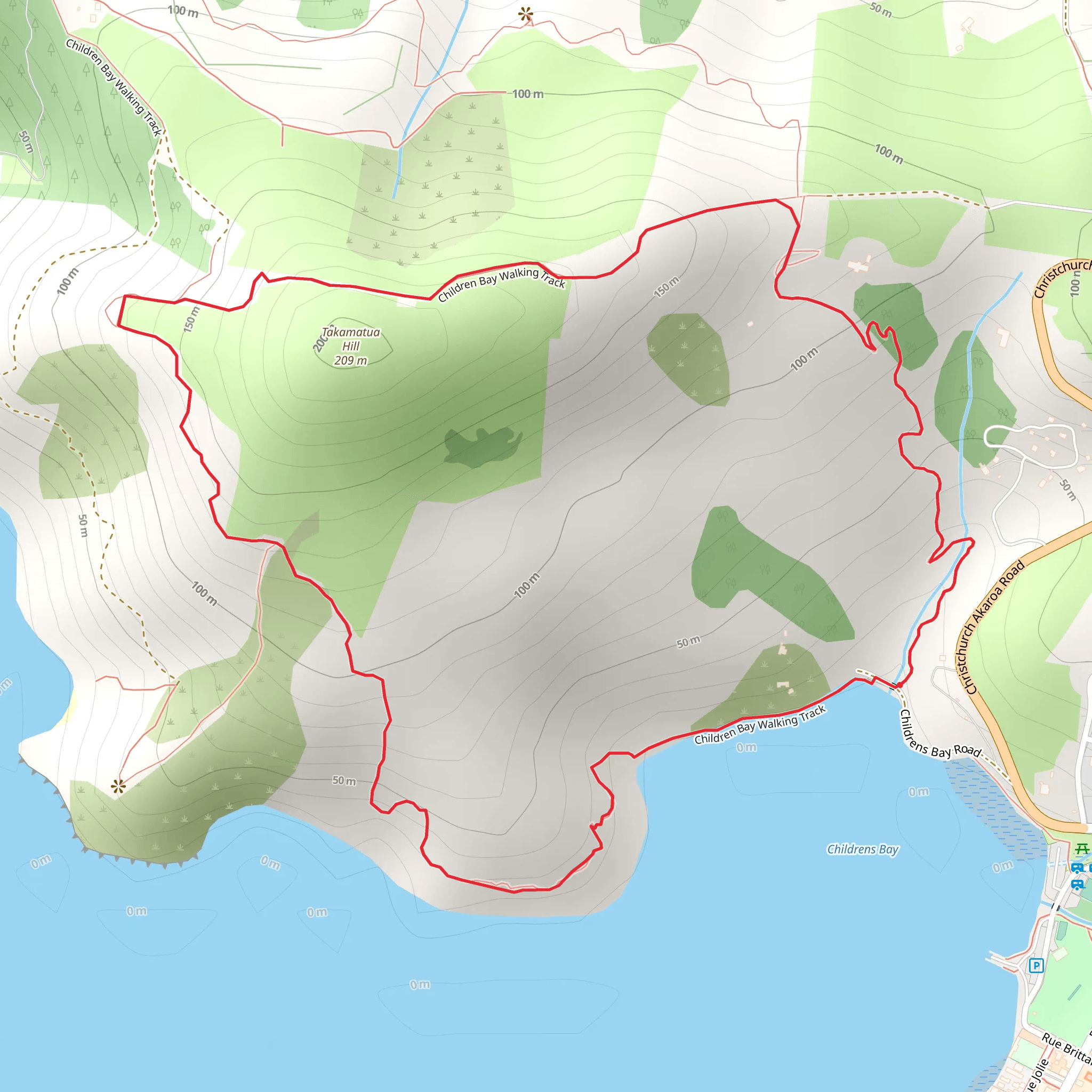Children Bay Loop mobile static map