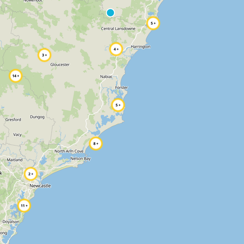 Seal Rocks Static Map