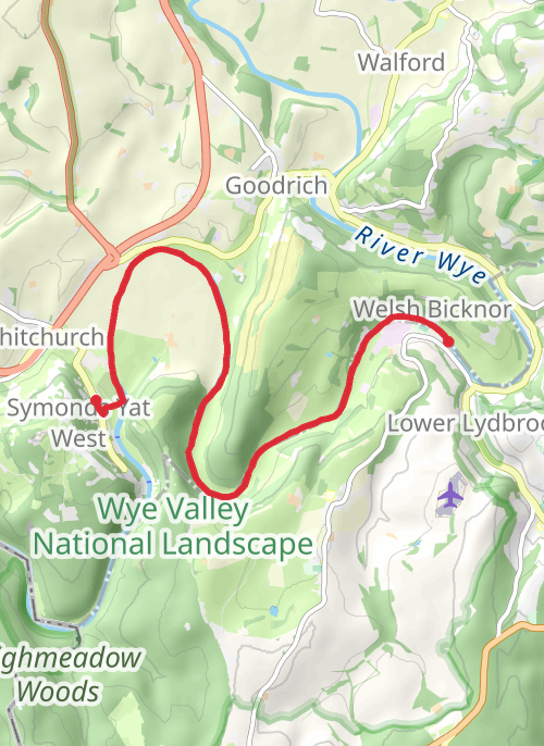 Forest of Dean Walking mobile static map