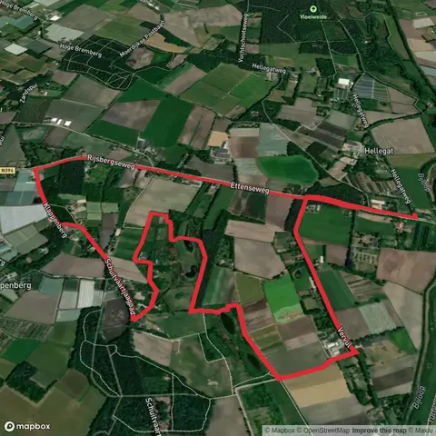 Rijsbergseweg and Schuitvaartjaagpad Loop