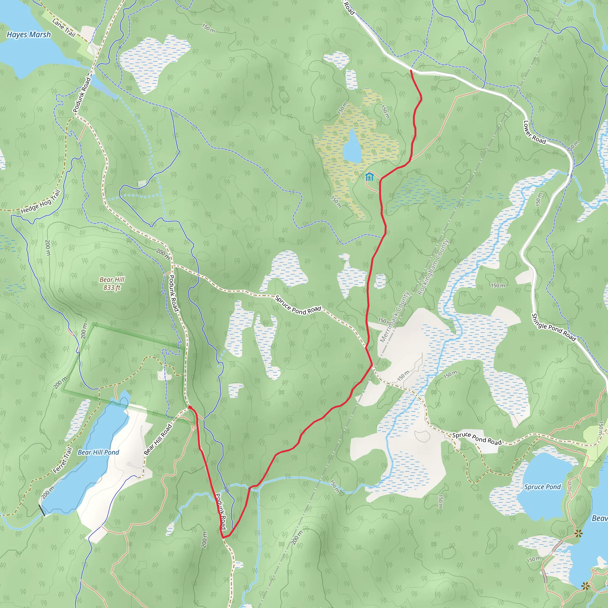 Broken Boulder Trail mobile static map