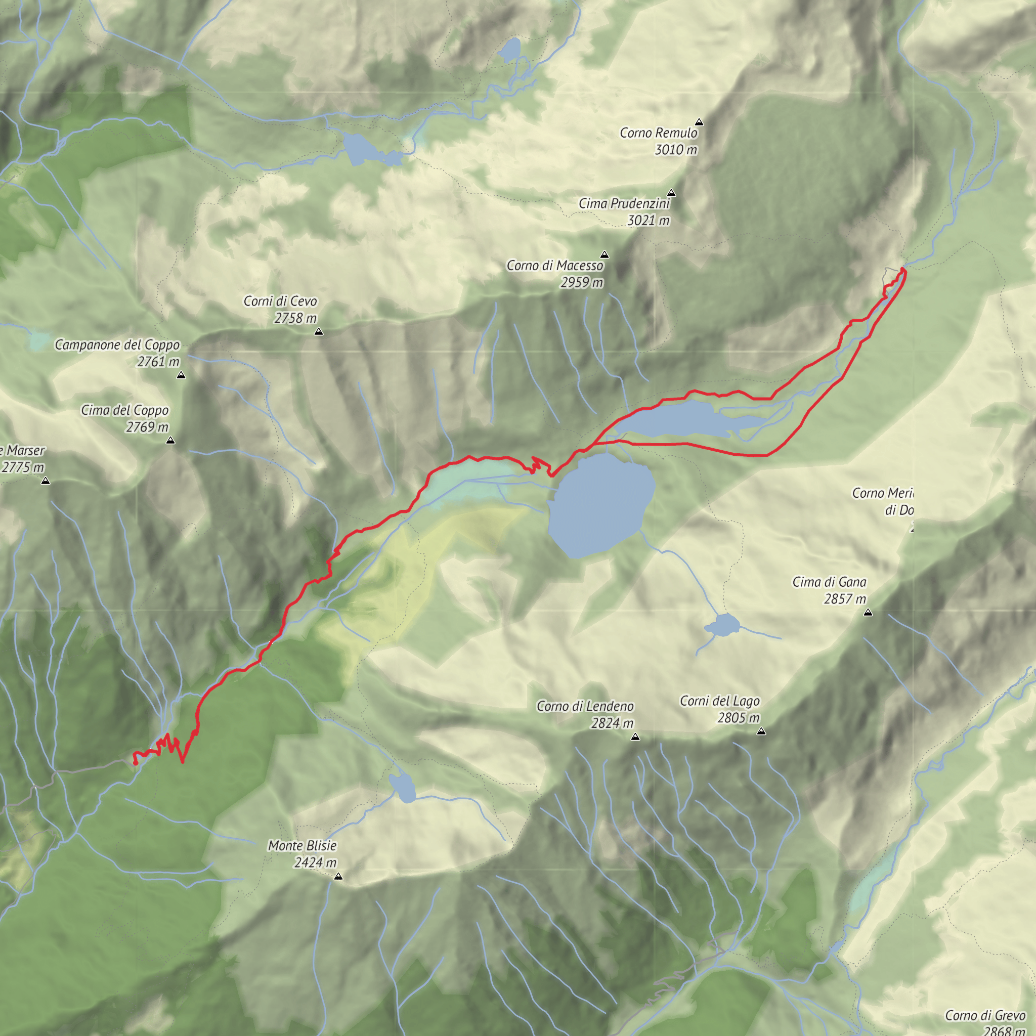Parco Naturale dell'Adamello - Prudenzini mobile static map