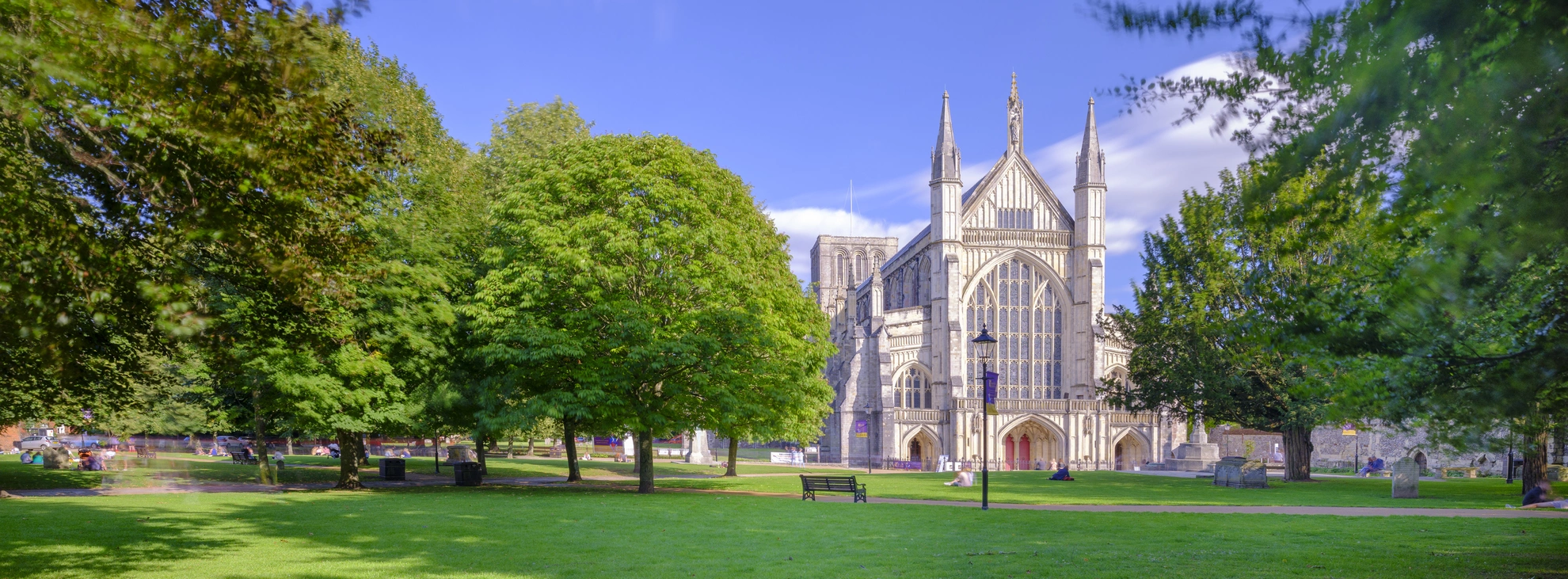 An image depicting the trail St Swithun's Way and its surrounding area.