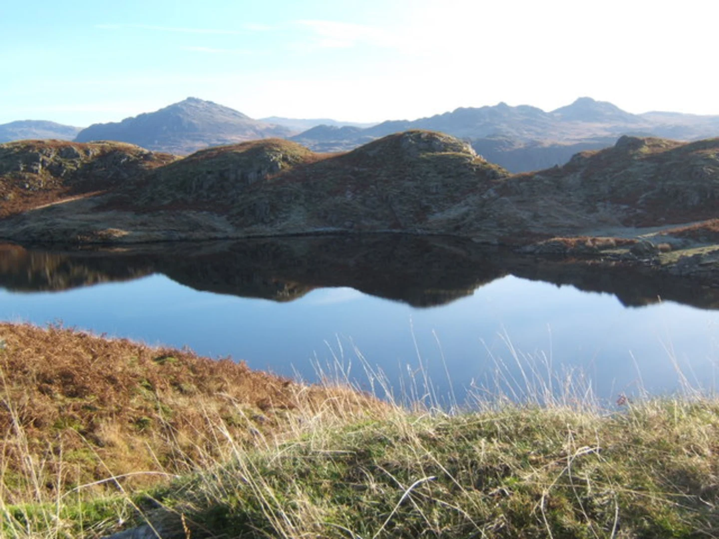 An image depicting the trail Blea Tarn and Sawrey's Wood Loop and its surrounding area.