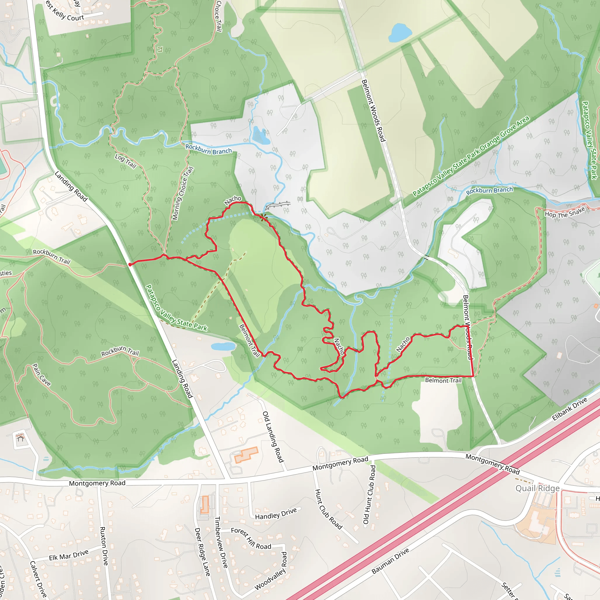 Nacho - Belmont Loop Trail mobile static map