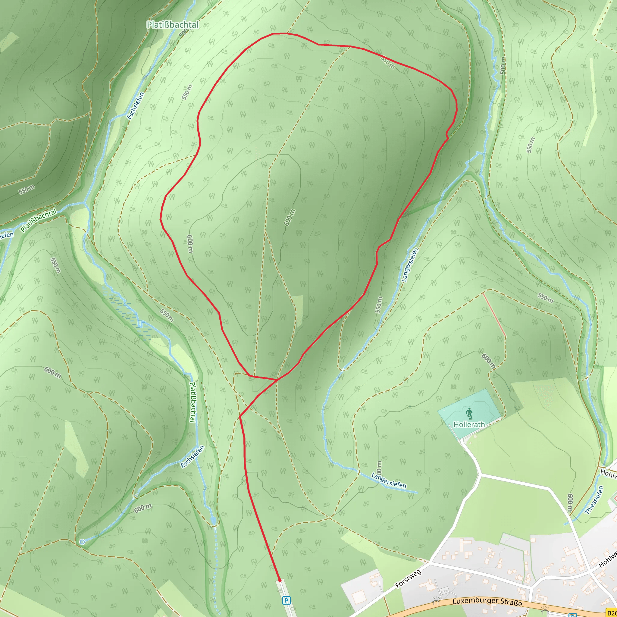 Bullinger Hardt Loop mobile static map