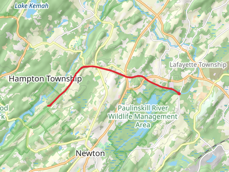 Paulinskill Valley Trail Out and Back