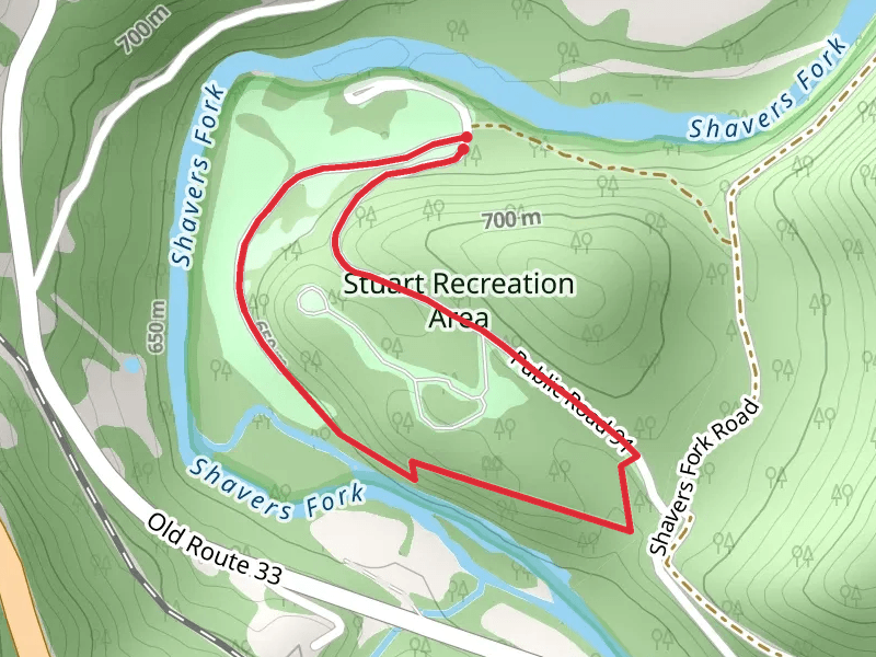 Loop around Stuart Campground