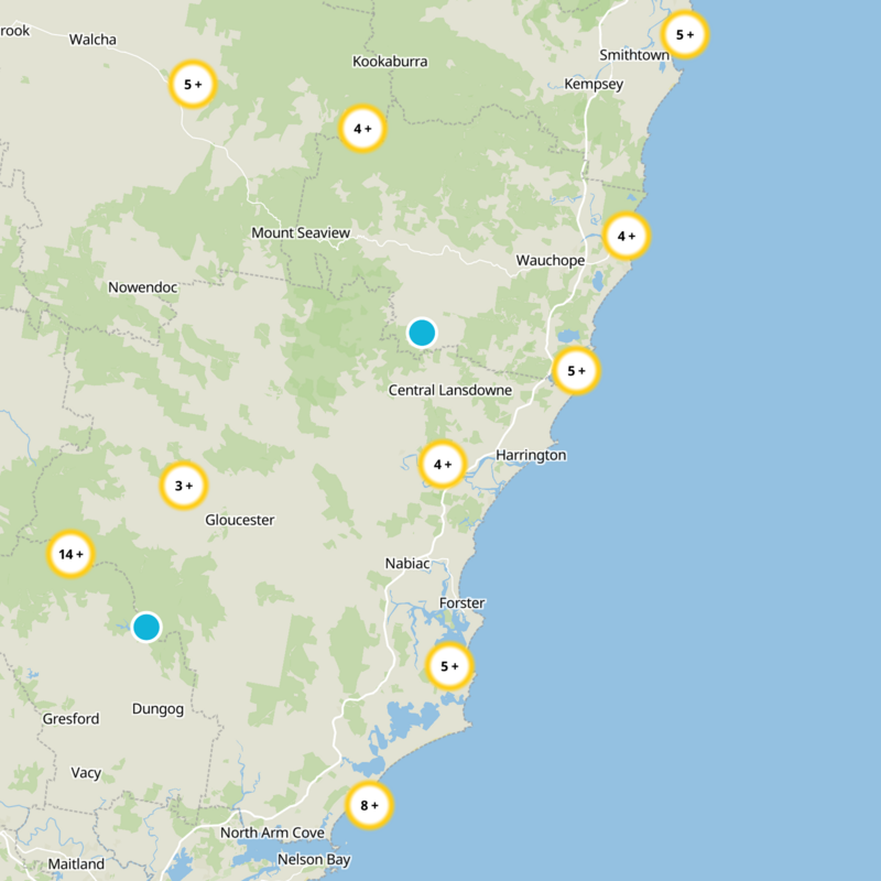 Greater Taree Static Map