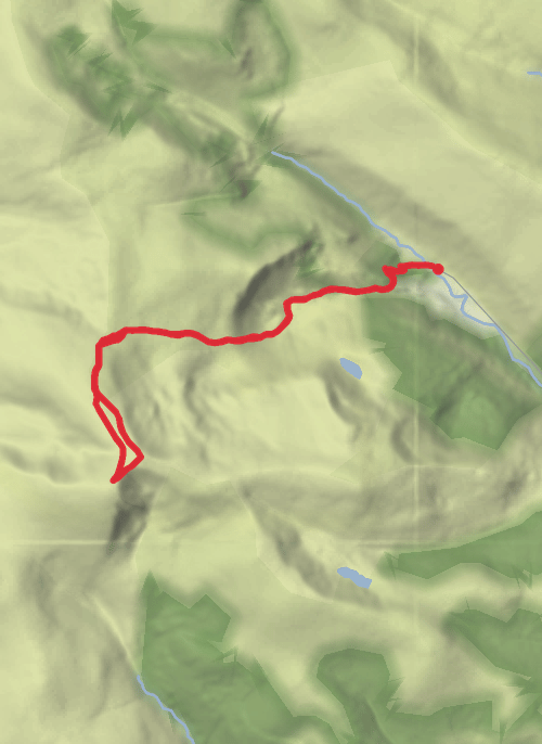 County Wicklow Hiking mobile static map