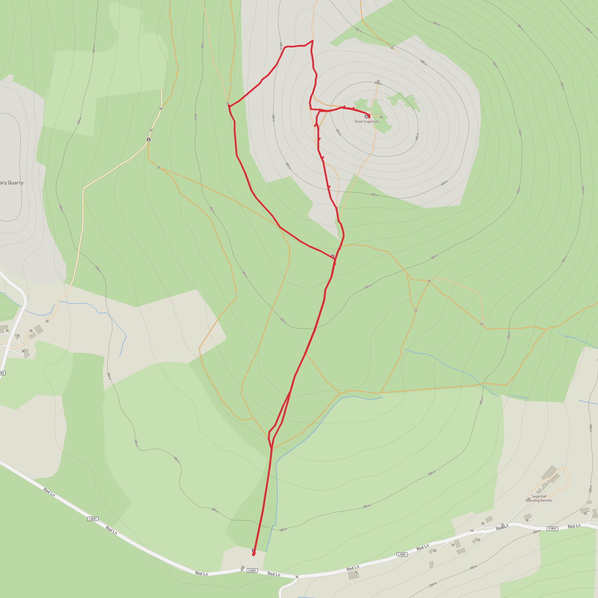 Great sugar loaf mobile static map