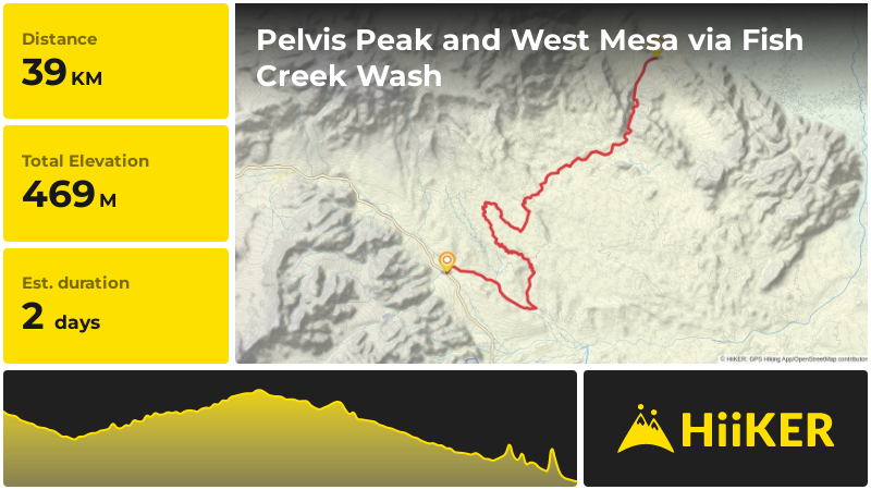 Pelvis Peak and West Mesa via Fish Creek Wash | San Diego County | Cal