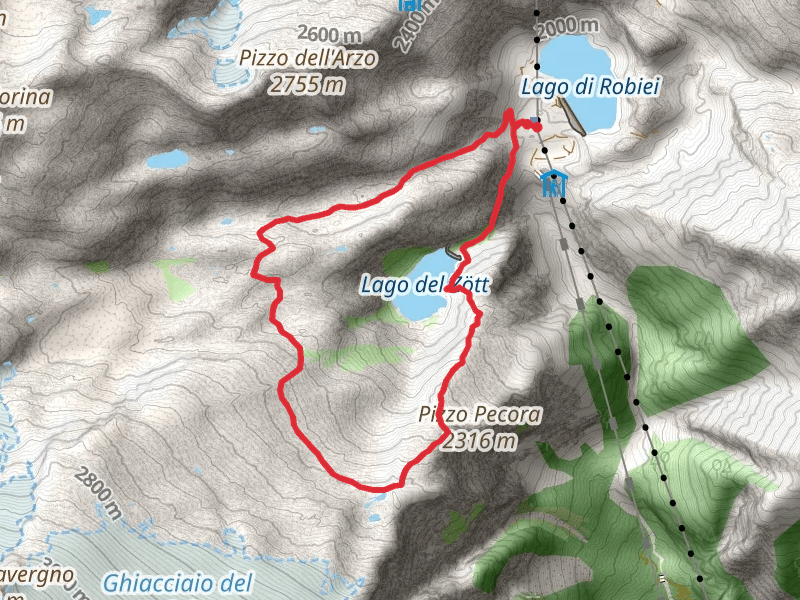Basodino Glacier and Lago del Zott Loop Trail