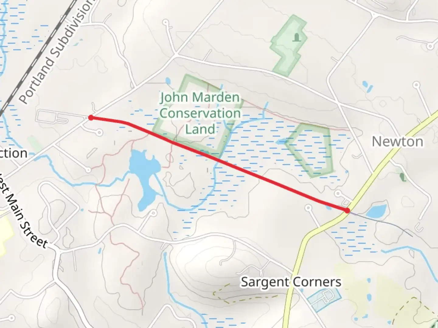 An image depicting the trail Peanut Trail and its surrounding area.