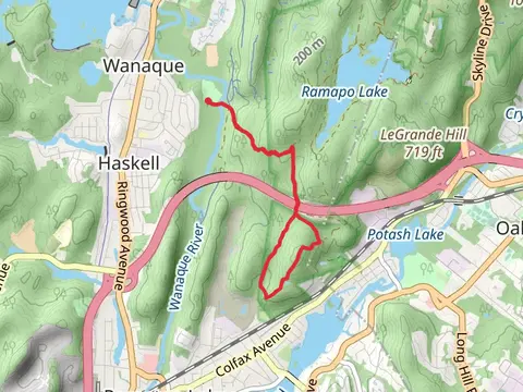 Indian Rock trail and Cannonball Trail
