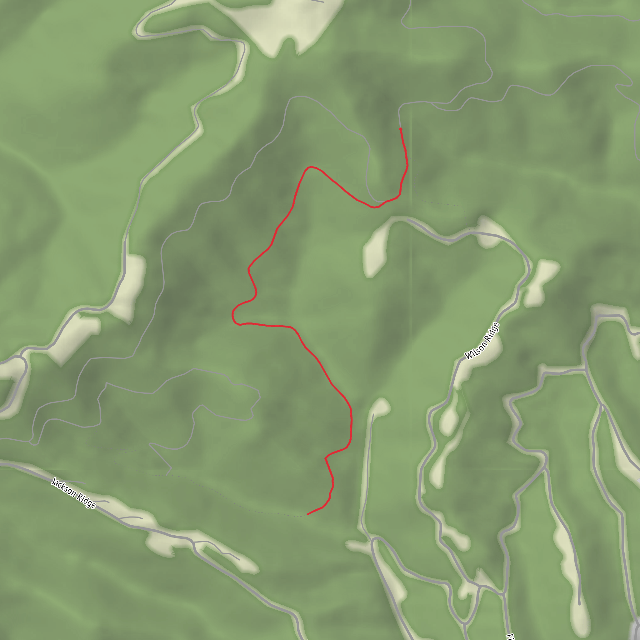 Big Hollow Trail mobile static map