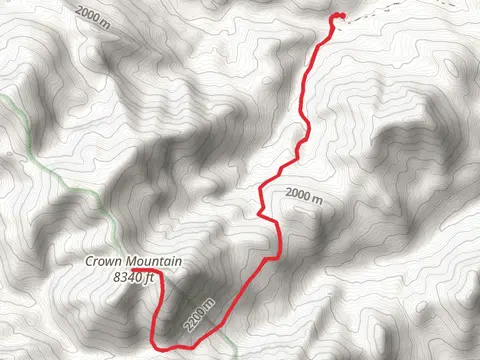 Crown Mountain from Benchmark Road