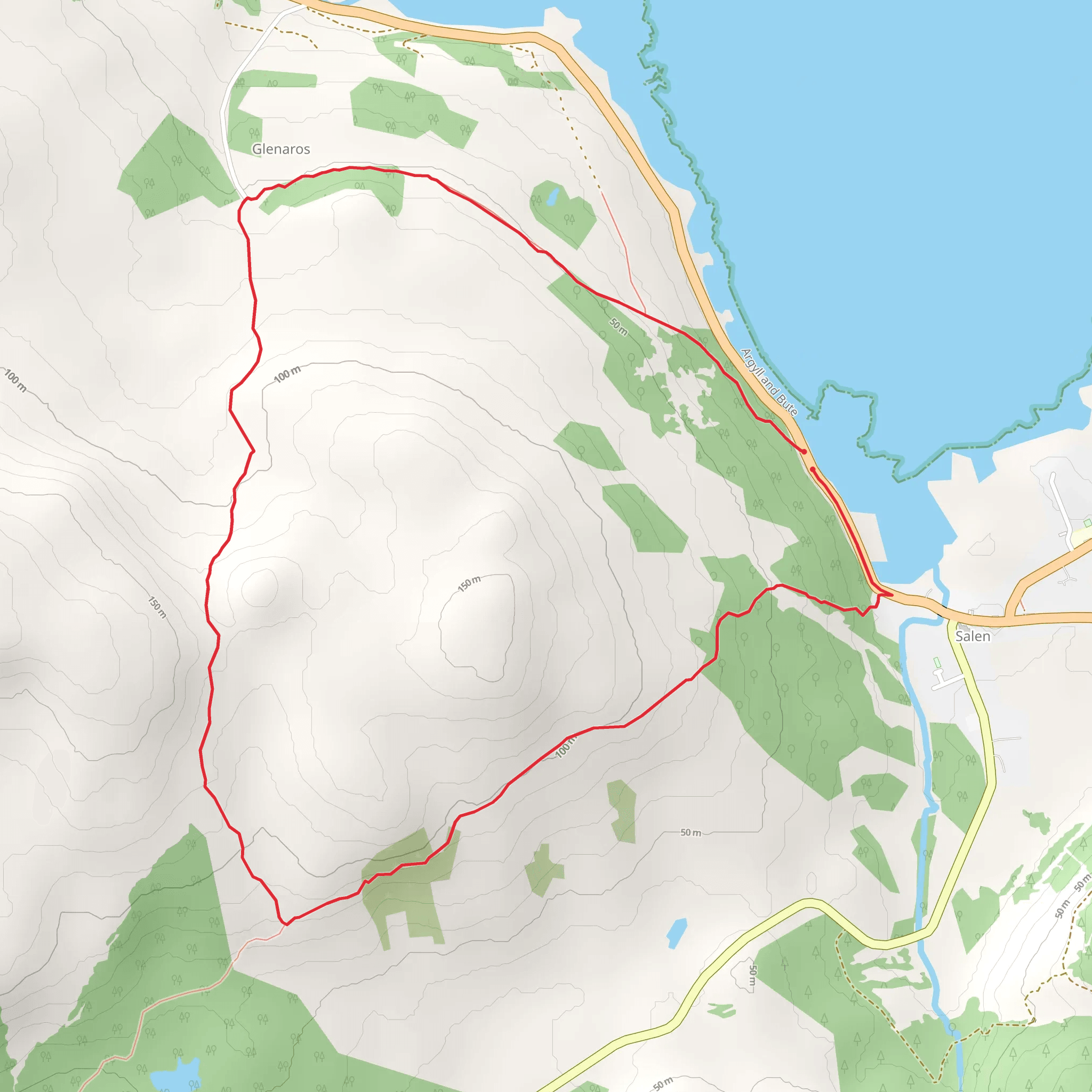 Cnoc an Sroine from Selen mobile static map