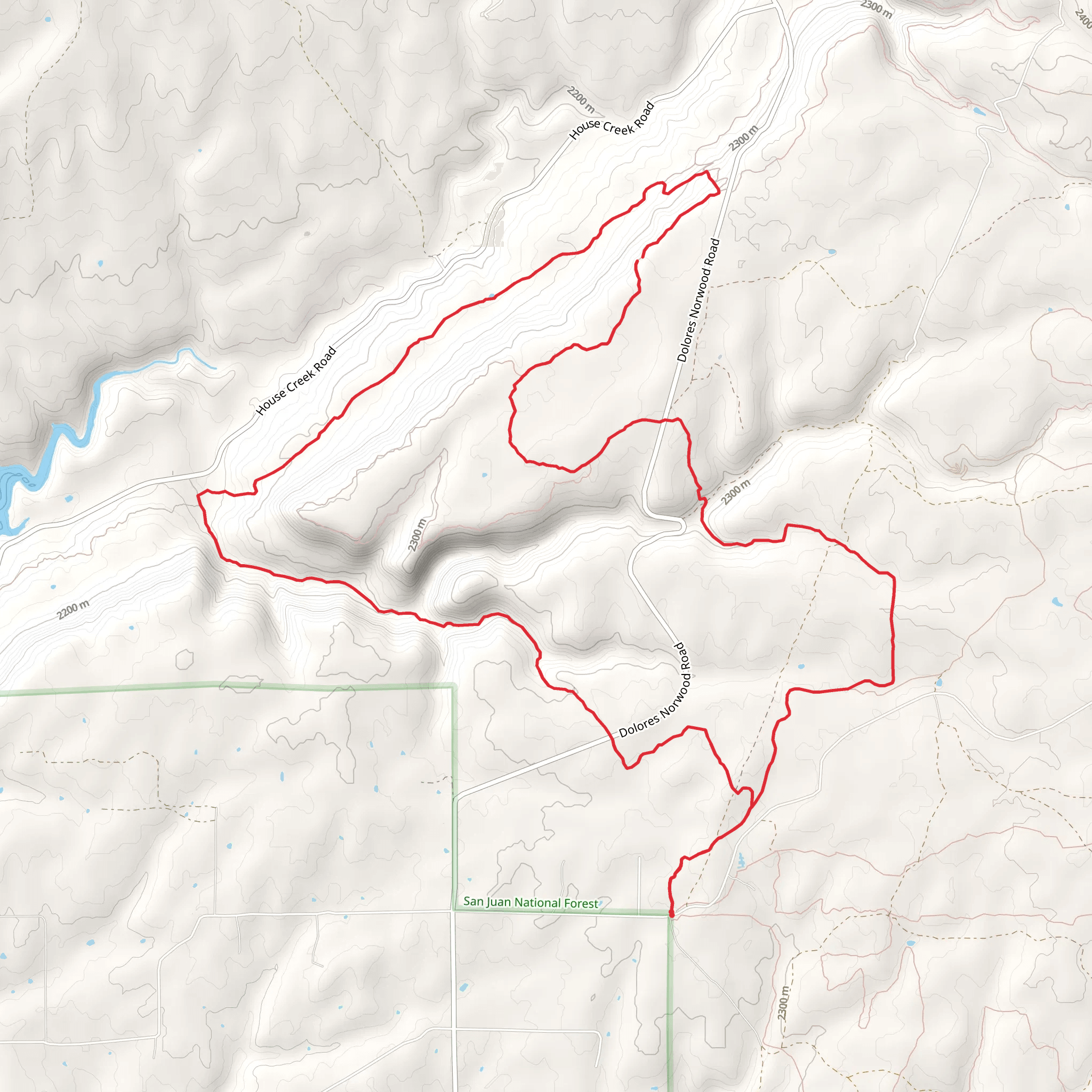 Little Bean Canyon Loop Trail mobile static map