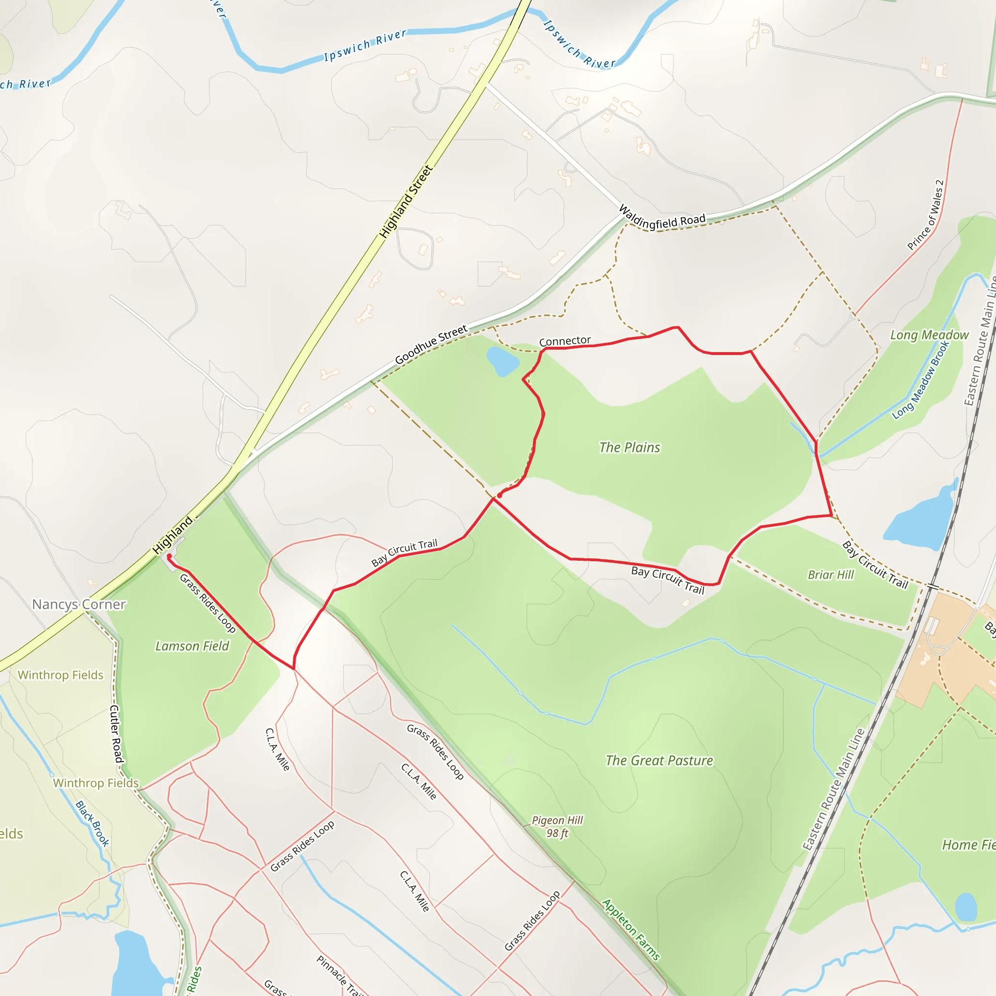 HQ Loop via Bay Circuit Trail mobile static map