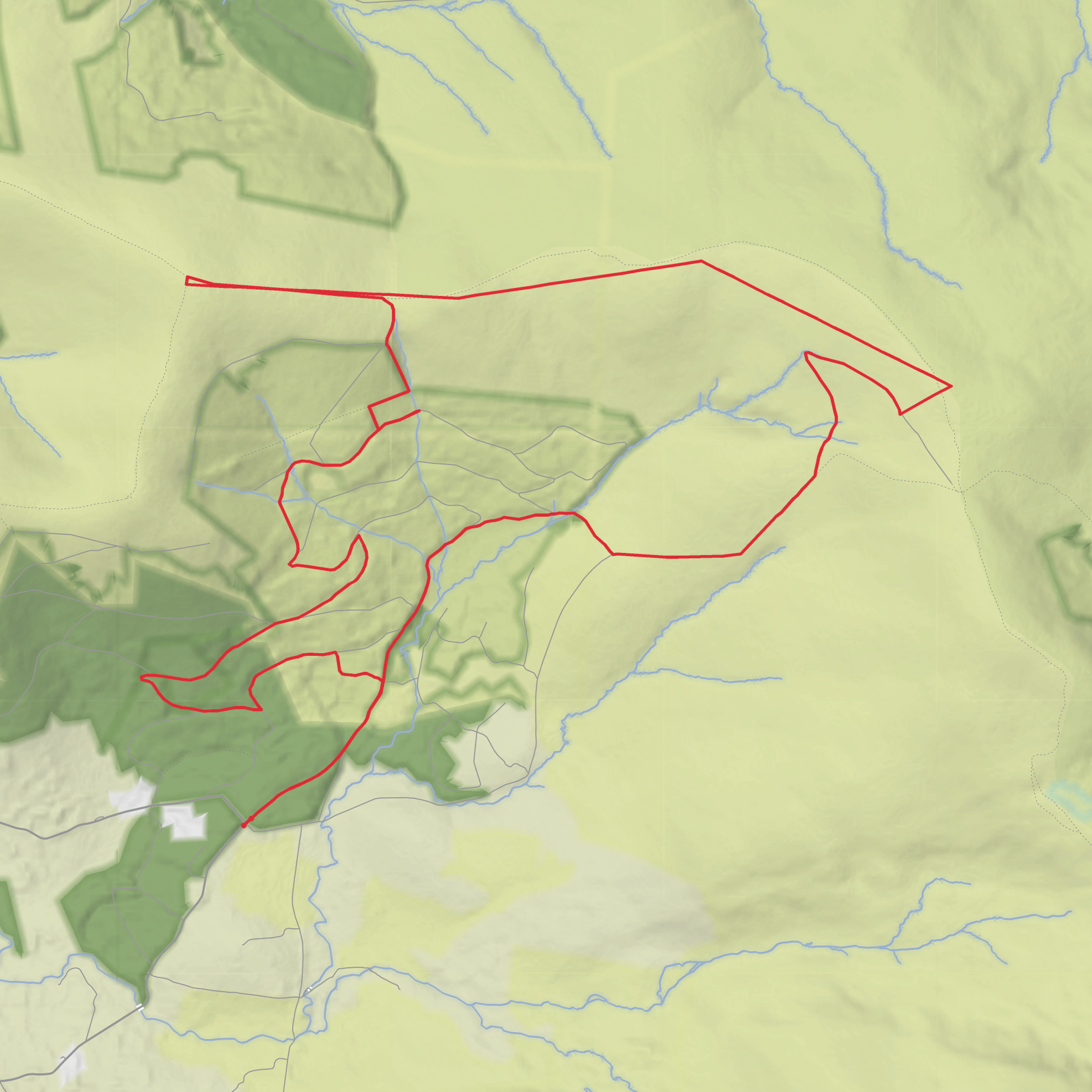 Stranahely and Table Mountain mobile static map