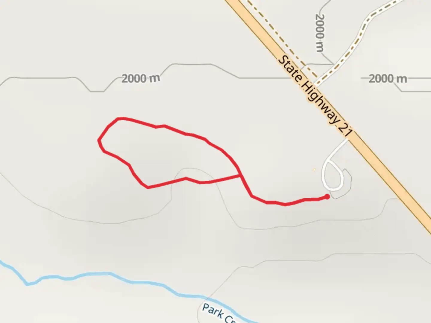An image depicting the trail Lupine Loop and its surrounding area.