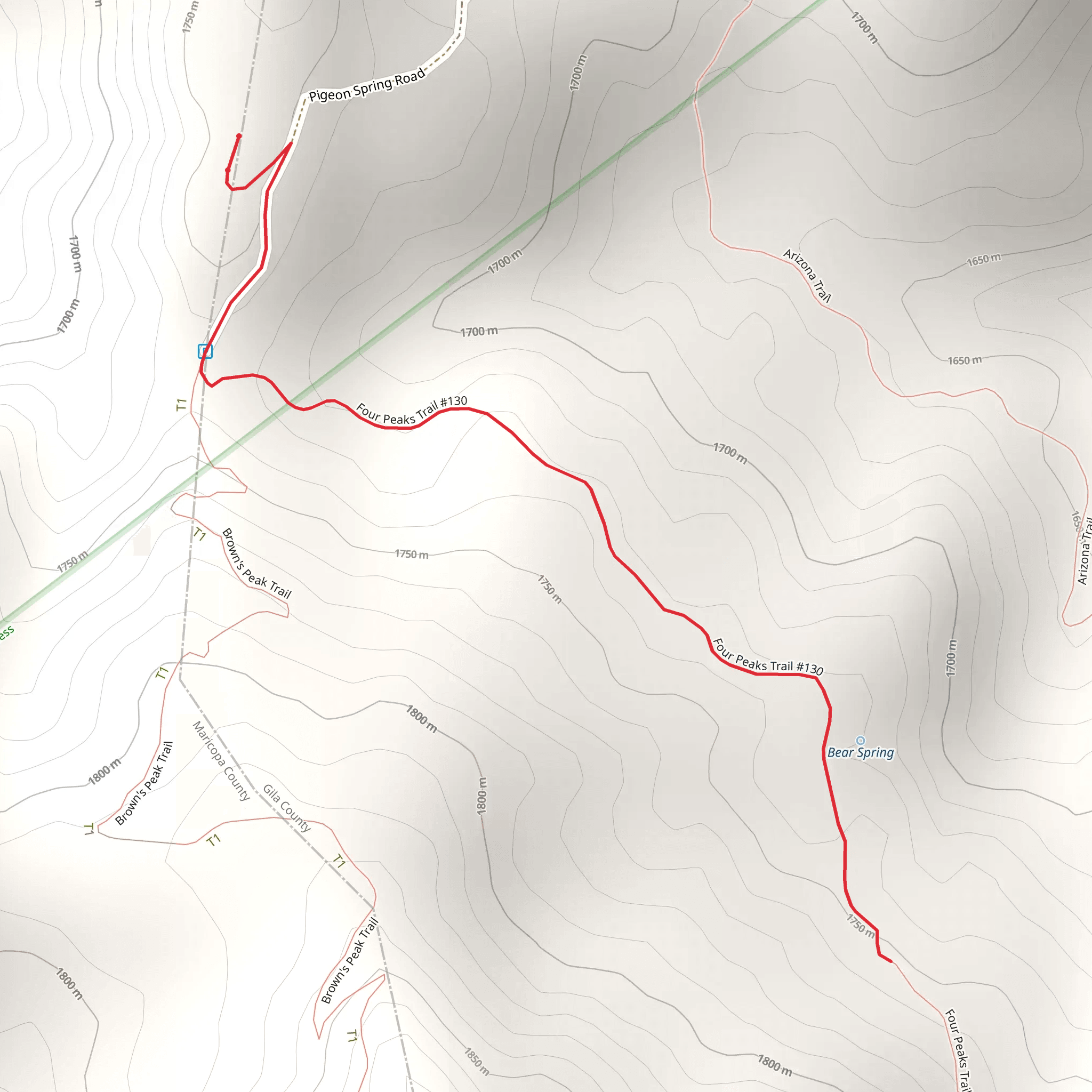 Bear Spring mobile static map