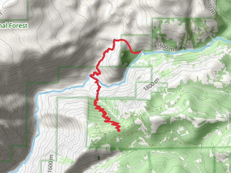 Heath Falls Overlook via Palisade Creek Trail