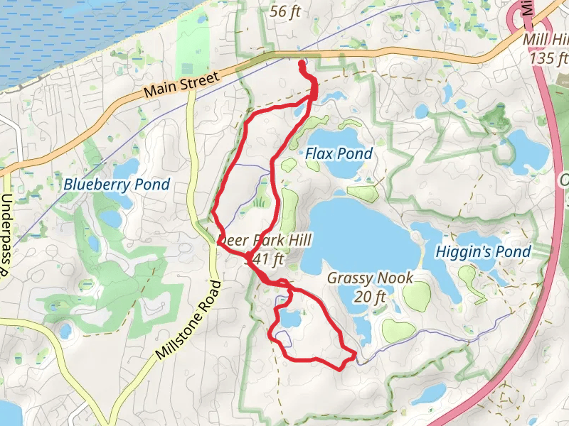 Triangle Pond, Ruth Pond and Cliff Pond Loop
