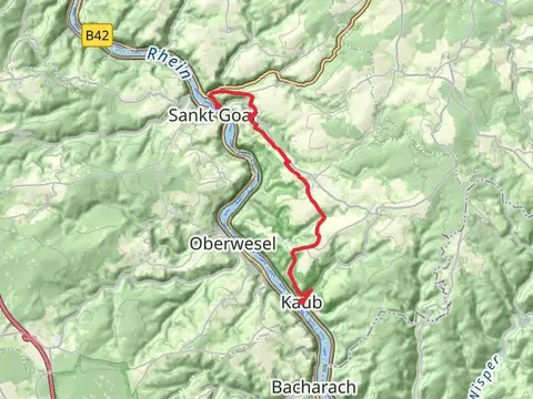 Hausen to Kaub via Rhein Camino