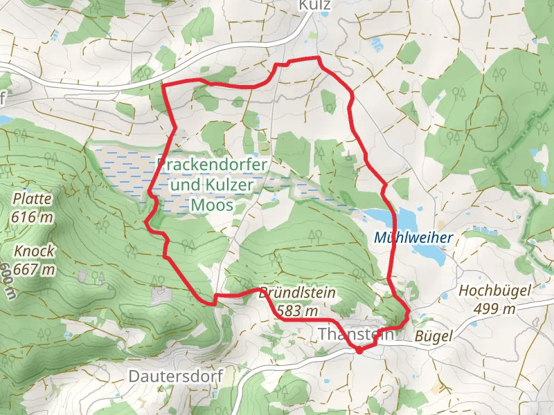 Altdamm Weiher and Muehlweiher via Moosweg