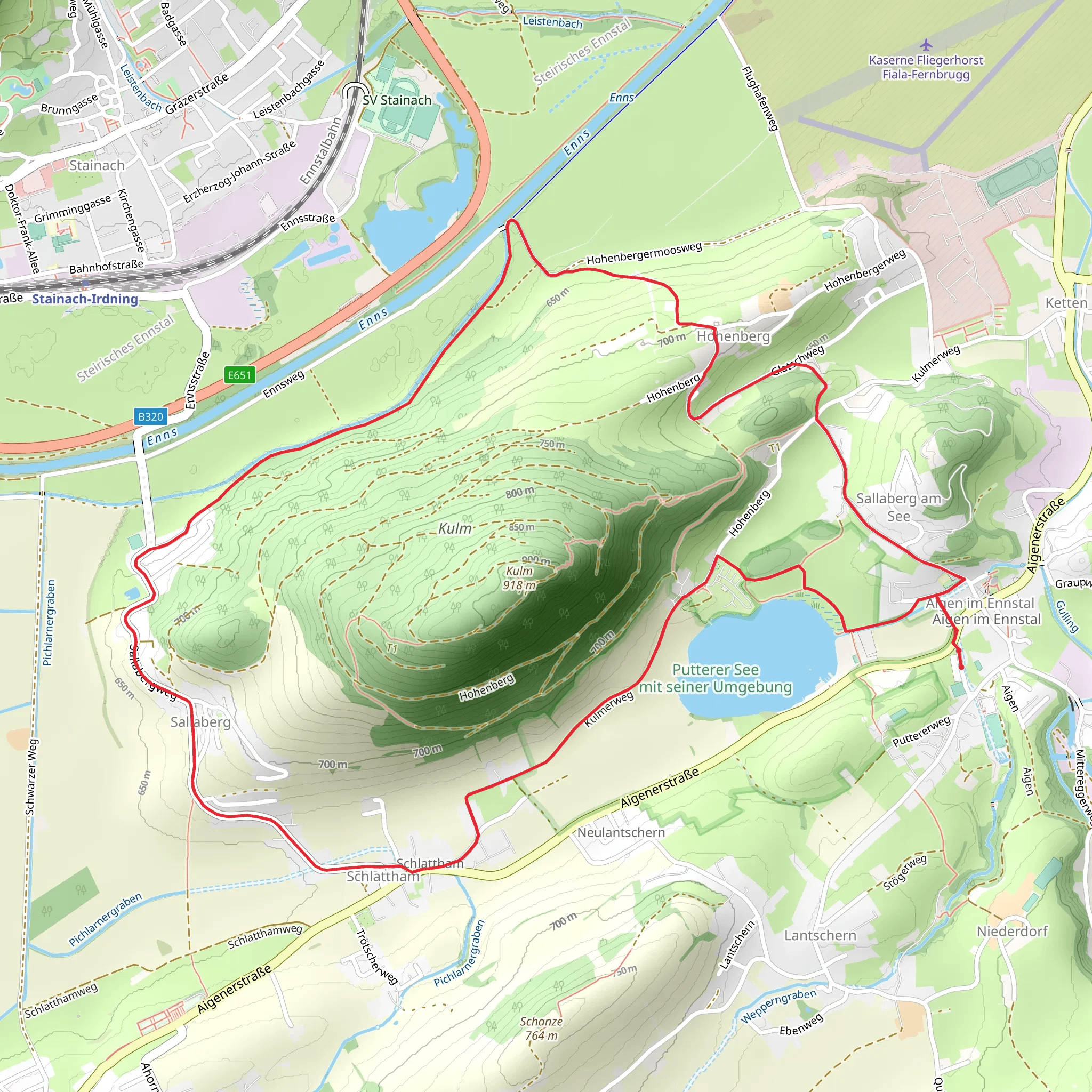 Roundway Kulm mobile static map
