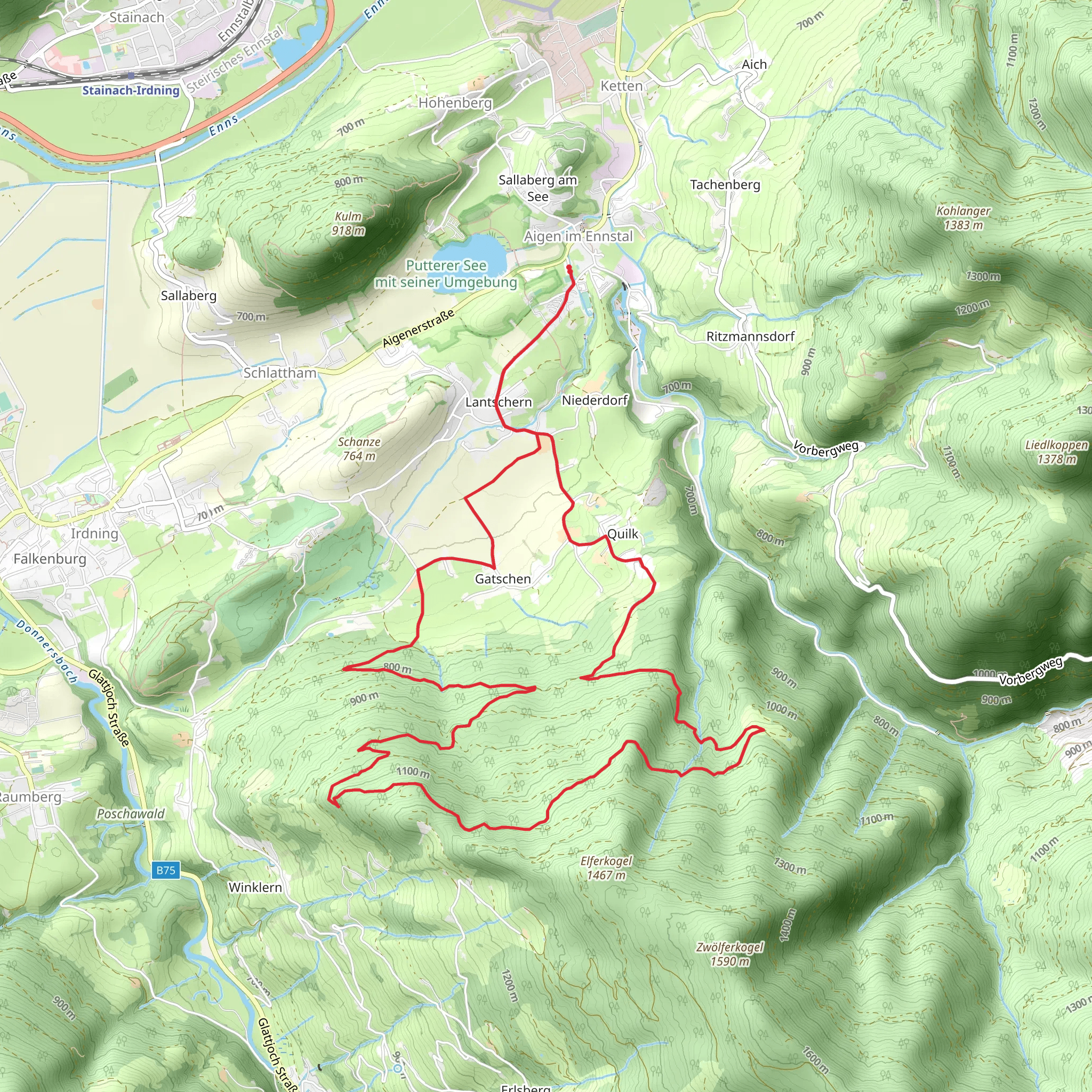 Gatschbergway mobile static map