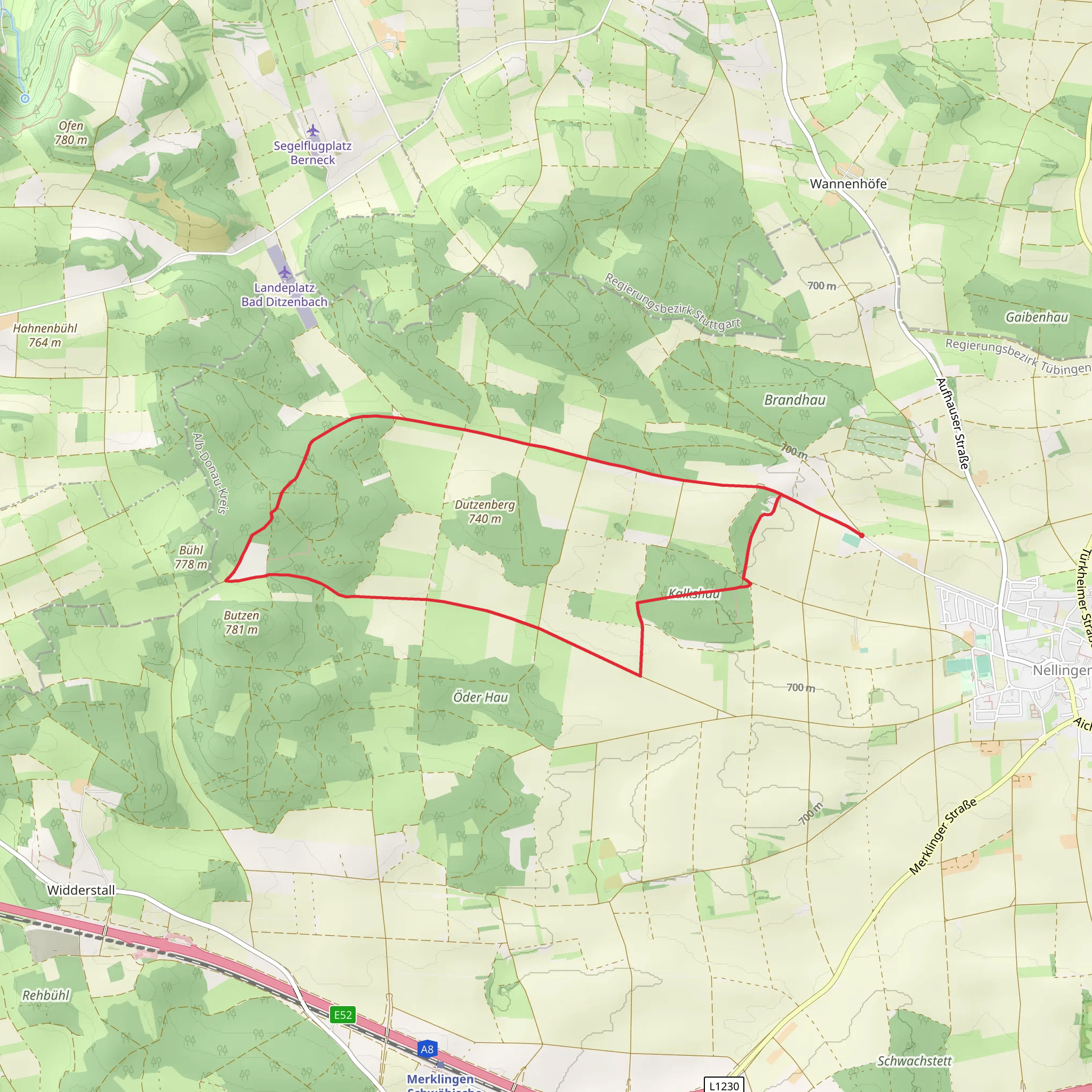 Römerstraße Loop mobile static map