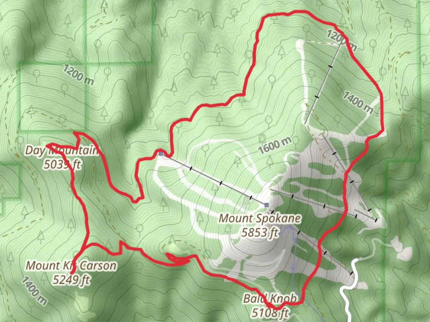 Bald Knob, Mount Kit Carson and Lamonga Pass Loop | Spokane County | W