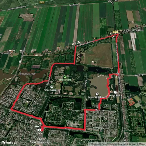 De Borgerswoldhoeve and Rivierenbuurt Loop