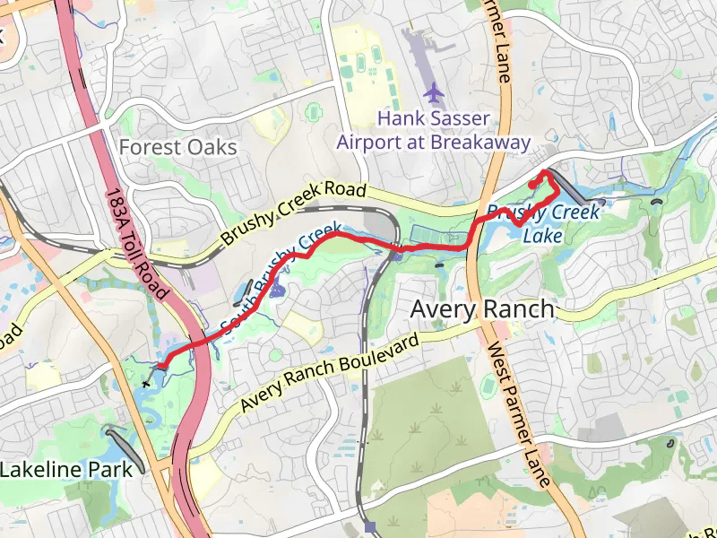 Brushy Creek Regional Park Trail