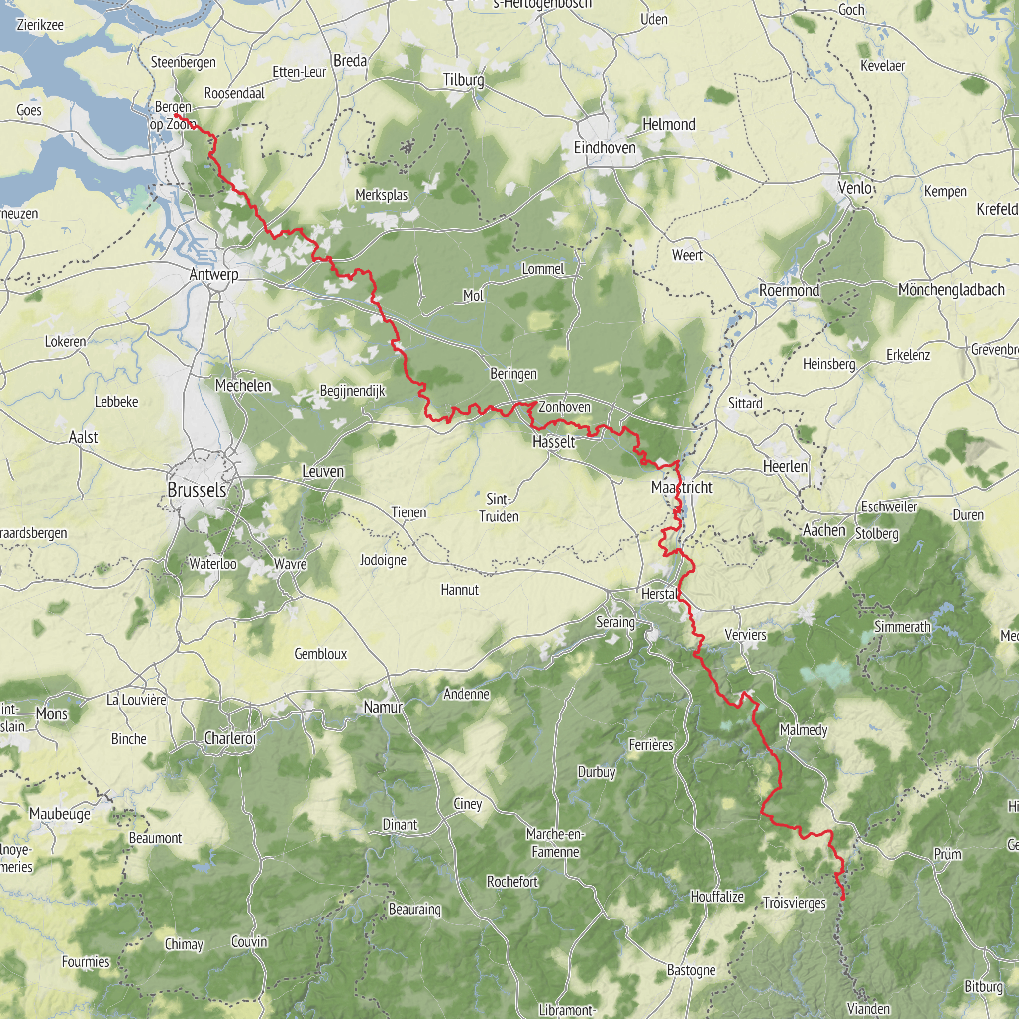 E2 - Belgium mobile static map