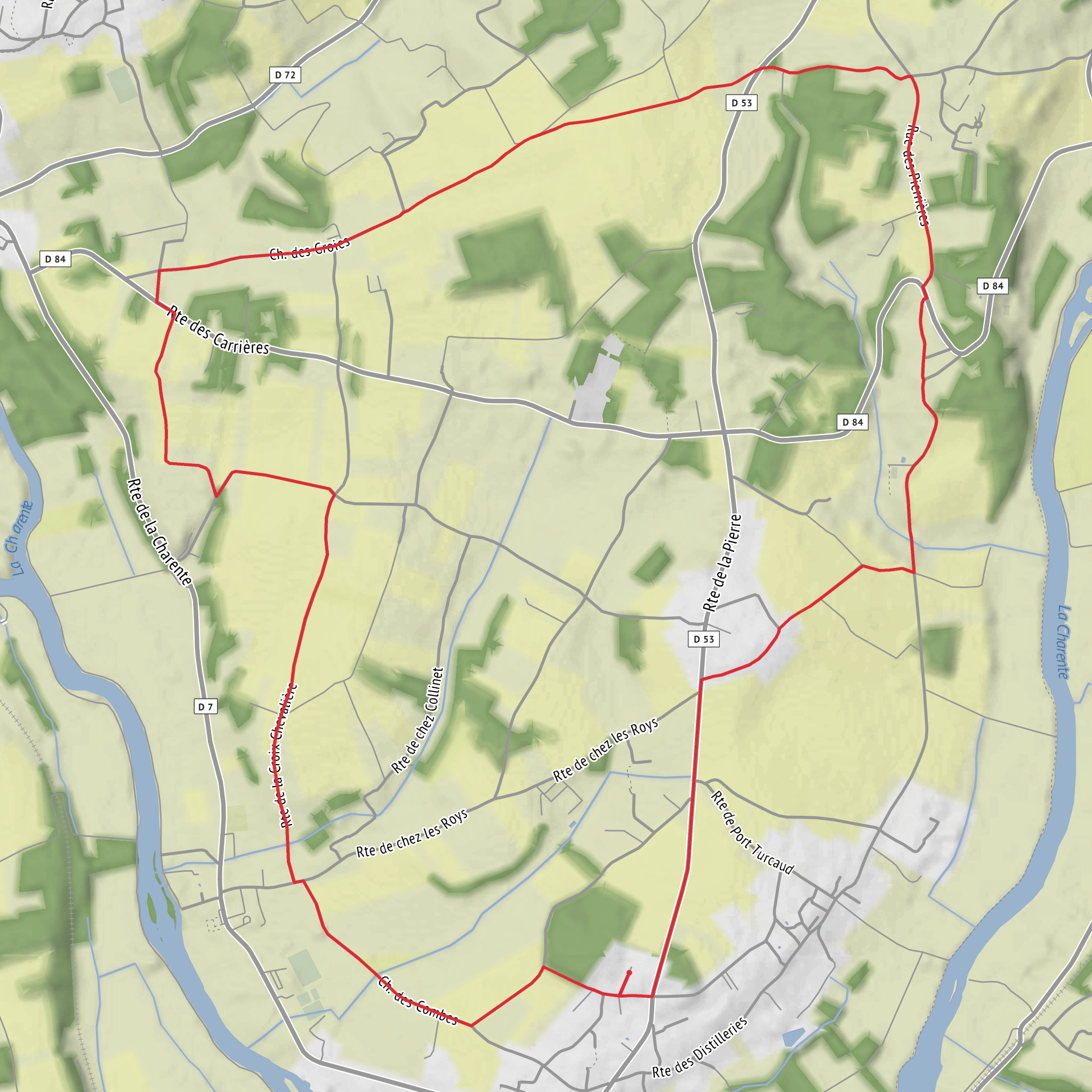 Sireuil Loop mobile static map