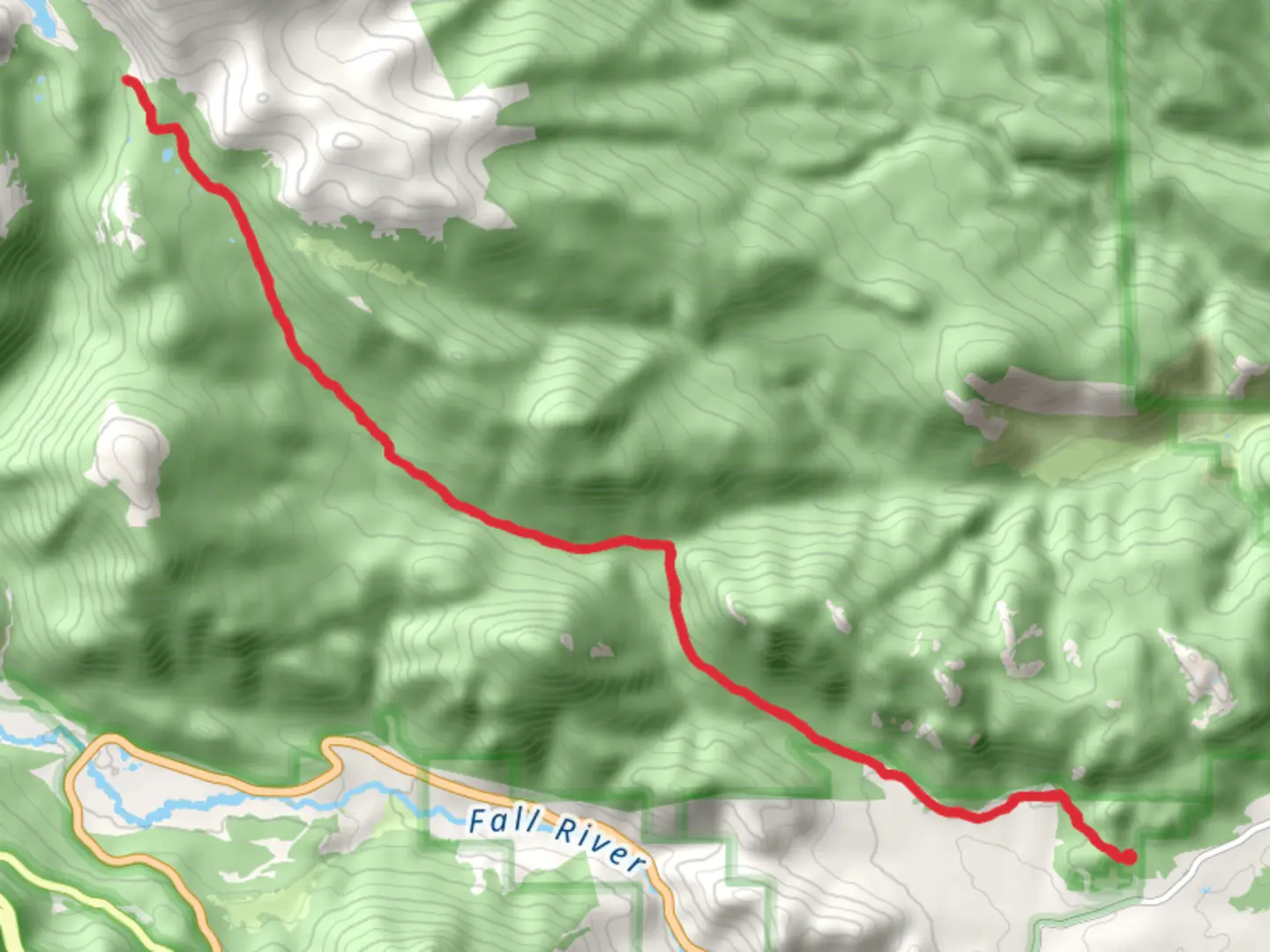 An image depicting the trail Black Canyon Creek and its surrounding area.