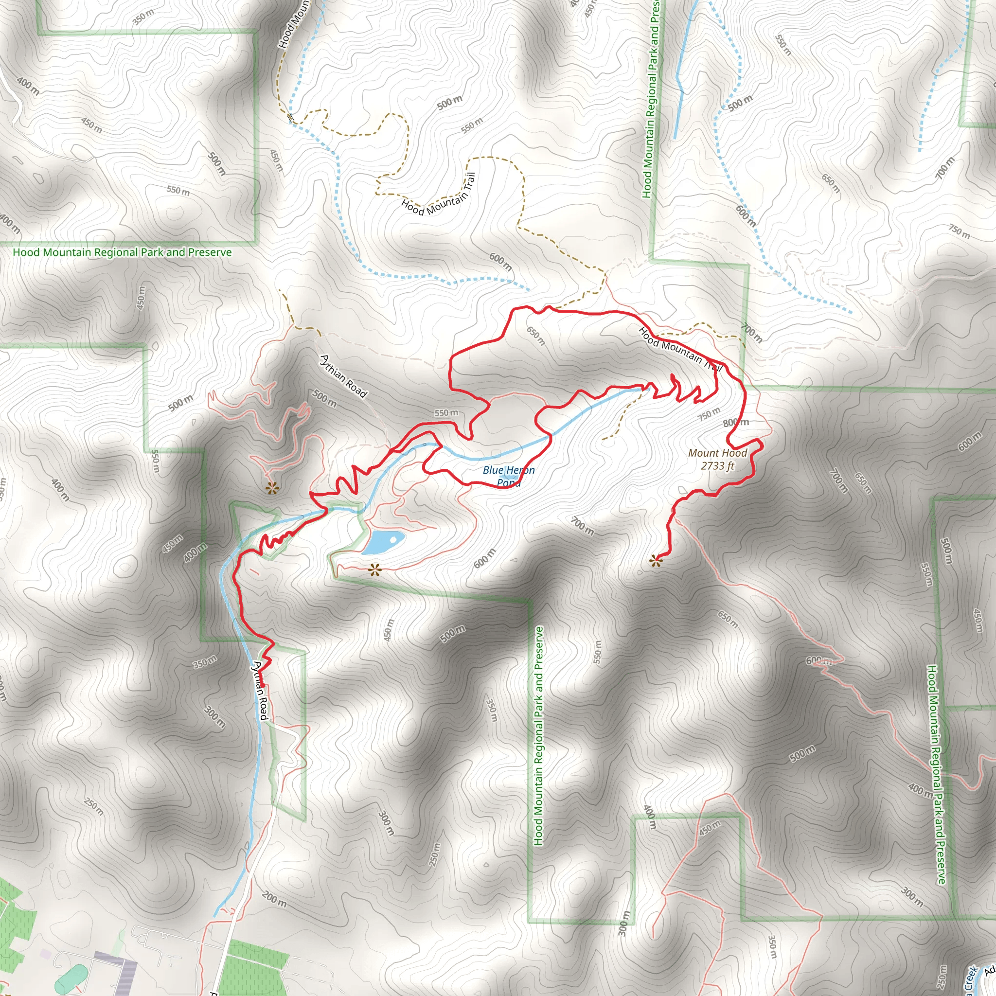 Mount Hood via Panoramic Ranch Trail mobile static map