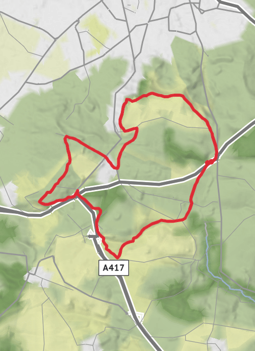 Hike from Seven Springs mobile static map