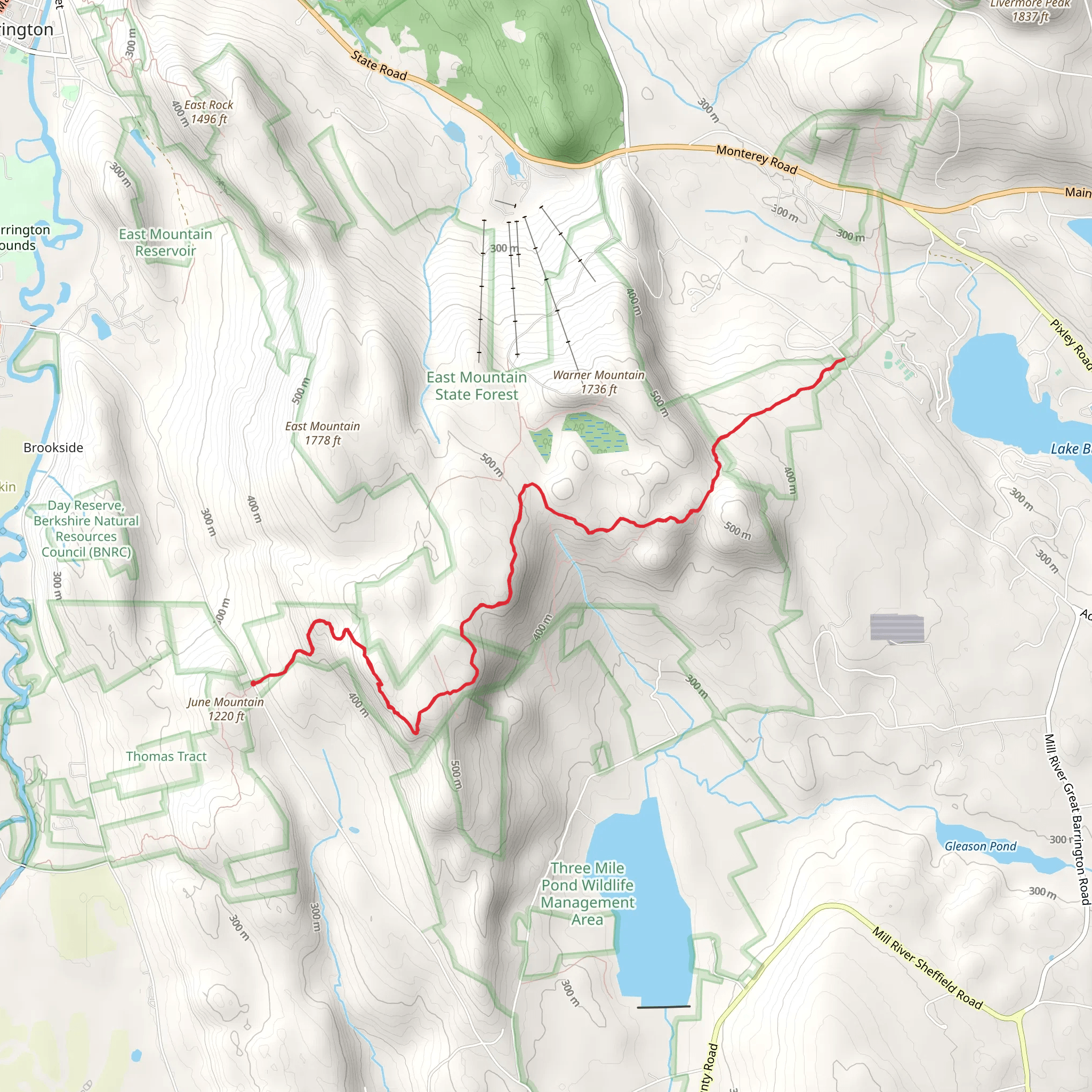 Appalachian Trail From Home Road mobile static map