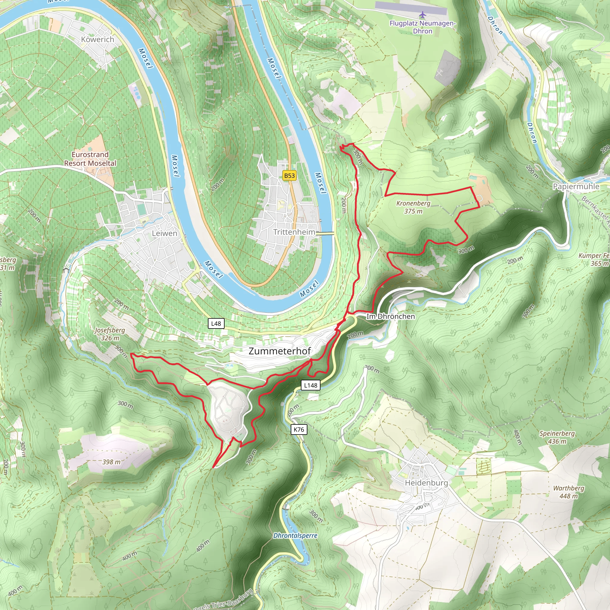 Moselachter and Leiwen 1 mobile static map