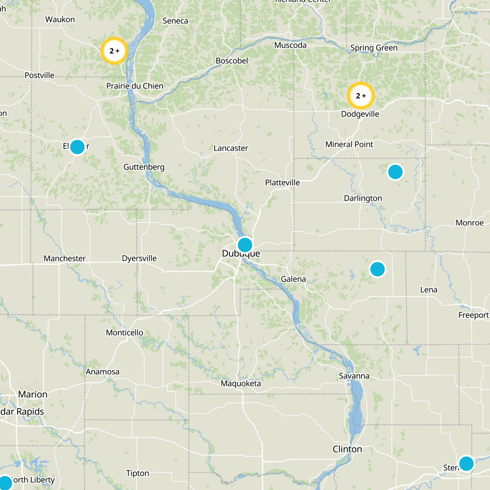 Dubuque County Static Map