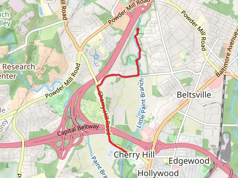 Little Paint Branch Park and Cherry Hill Park