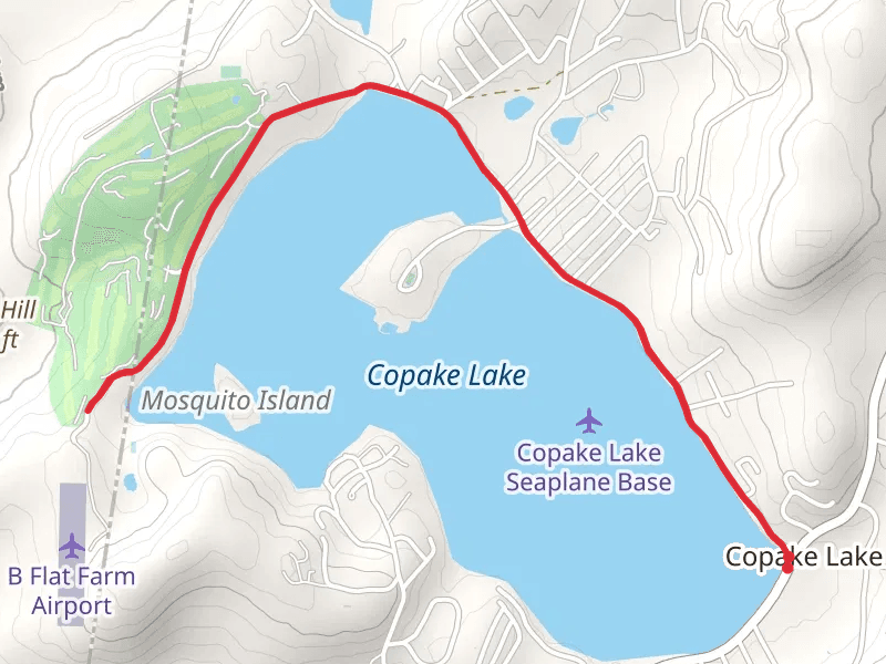 Walk along Copake Lake
